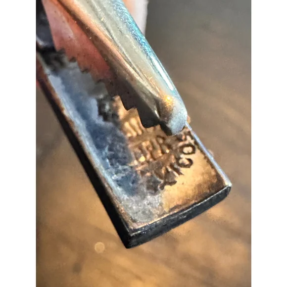 Vintage Mexico Taxco sterling abolone tie clips - Picture 2 of 6